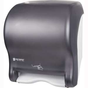 San Jamar T8400TBK Smart Essence Electronic Roll Towel Dispenser, 11.8w x 9.1d x 14.1"h, Black, Plastic