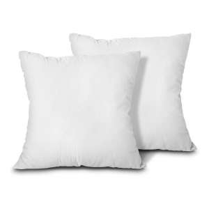 EDOW Throw Pillow Inserts, Machine Washable (White)
