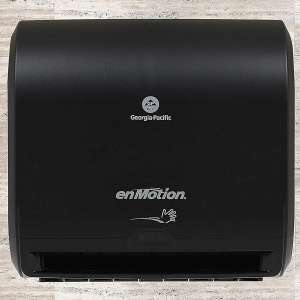 enMotion Georgia Pacific PRO 59488A Impulse 10" 1 Automated Touchless Roll Paper Towel Dispenser, Black, 1 Pack