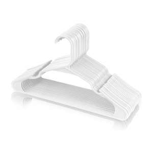 Utopia Home 50-Pack White Plastic Hangers