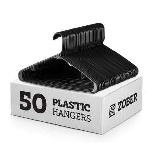Black Standard Plastic Hangers