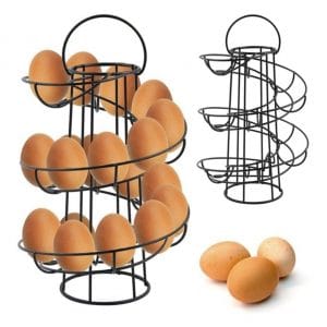 WOSHI Egg Skelter Basket Storage Stand
