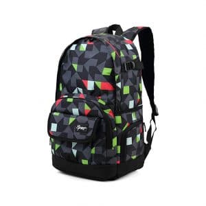 Rickyh style Geometric Luminous School Backpack