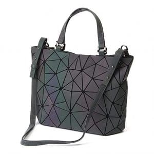FLOW.MONTH Geometric Lattice Luminous Shoulder Bag Backpack