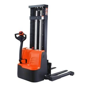 Tory Carrier Electric Walkie Stacker with Straddle Legs, 2640lbs Capacity